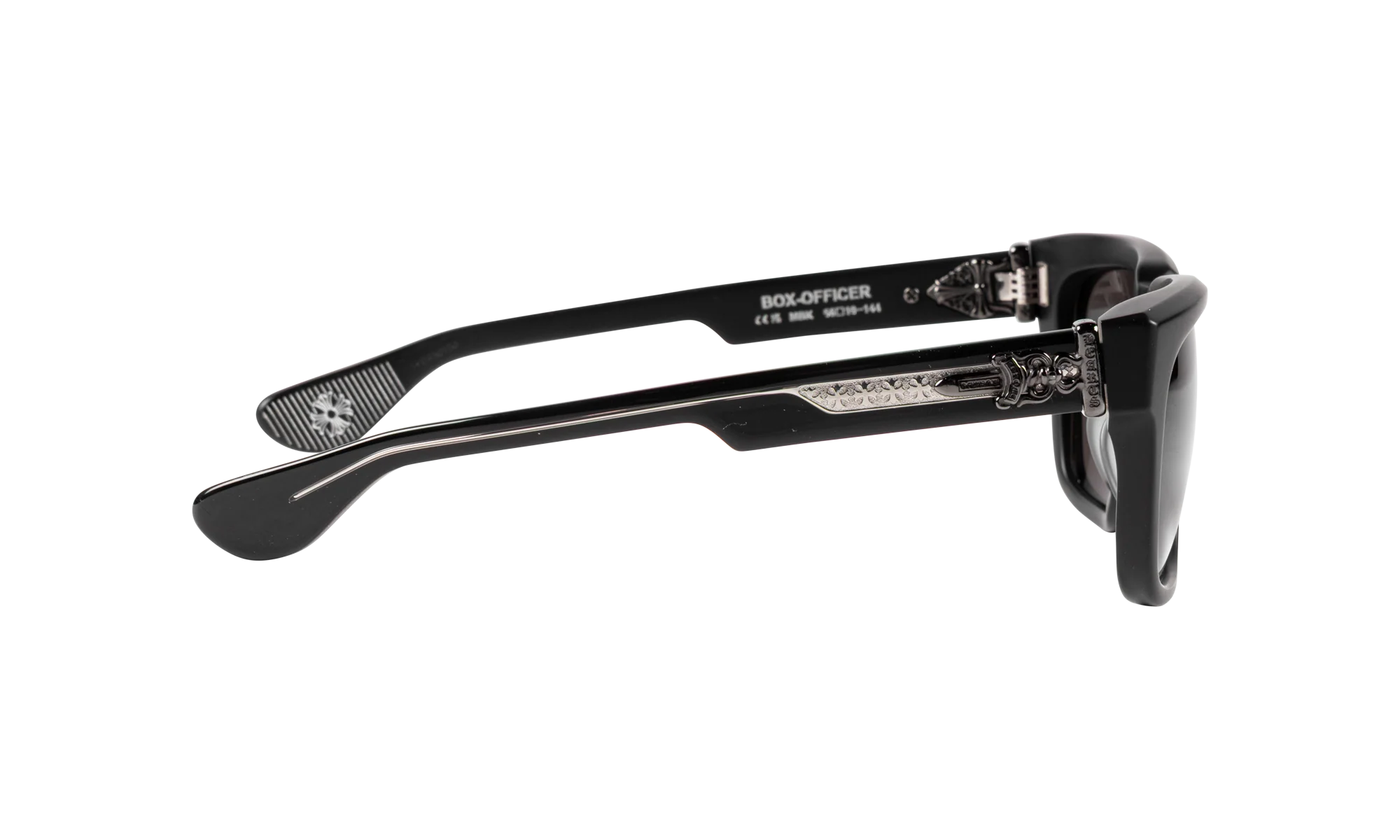 Box officer Sunglasses with Silver Dagger "Dark Grey" CHRM0944