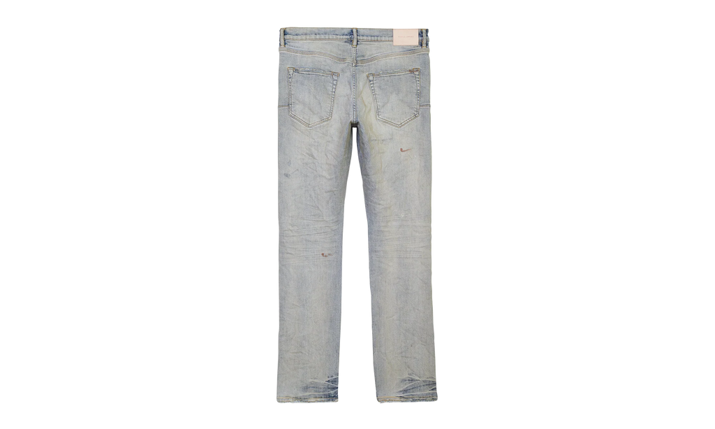 OIL REPAIR SLIM STRAIGHT SKINNY JEANS "Super Light Indigo" P011 SORS123