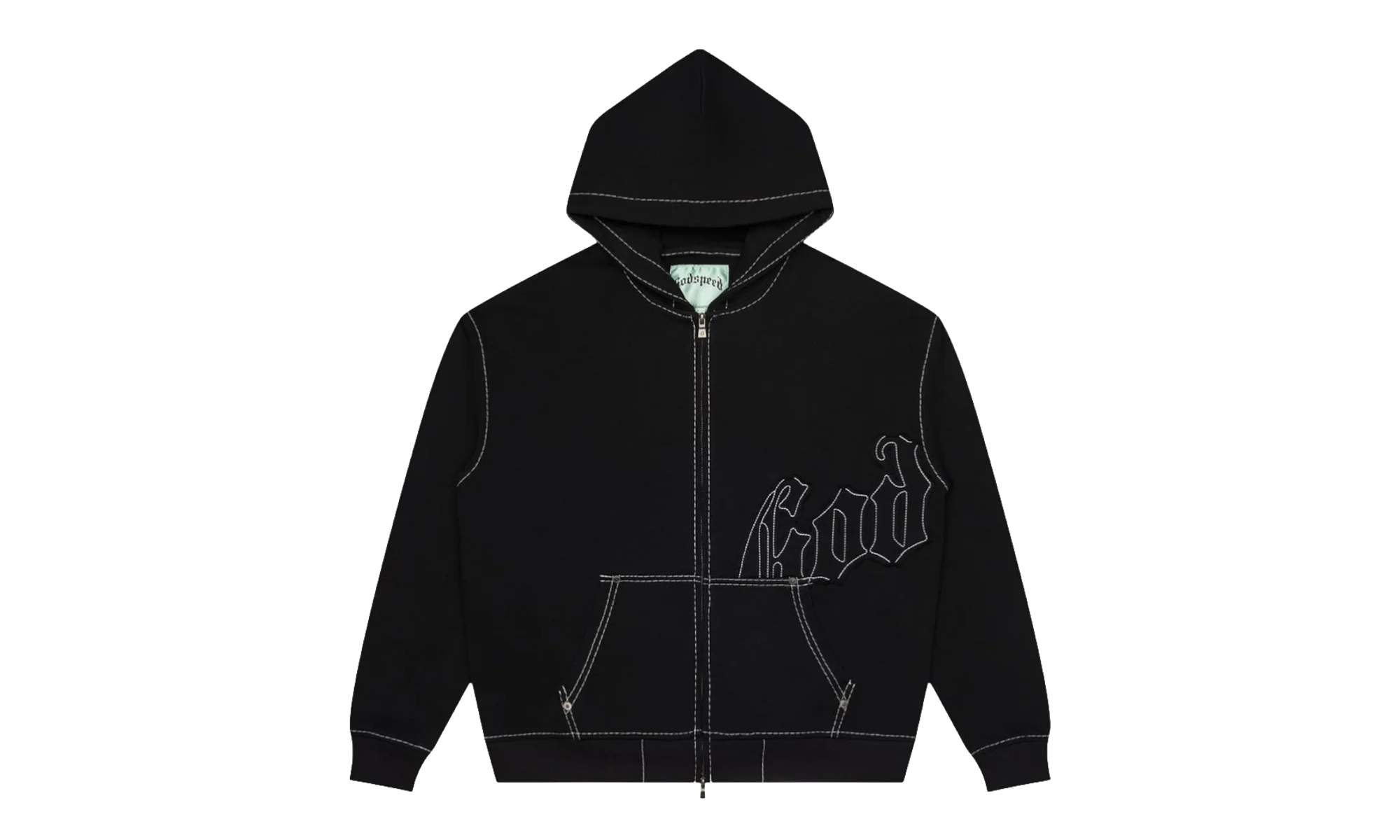 OG Logo Hoodie "Stitched Black" GS129