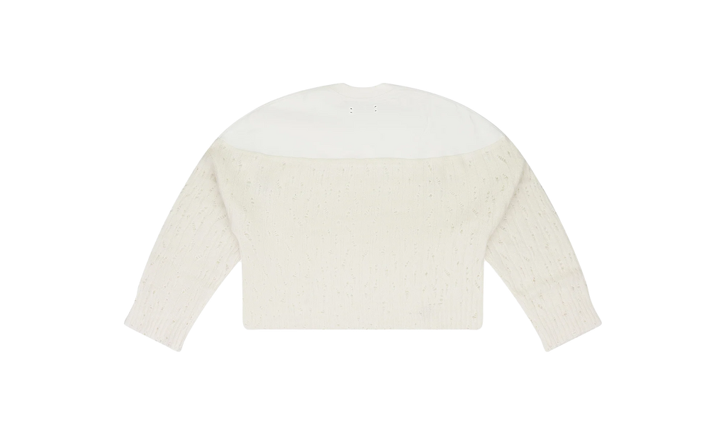 Drop Needle Crewneck Wmns "Cream" PS22WKL005_ALABASTER
