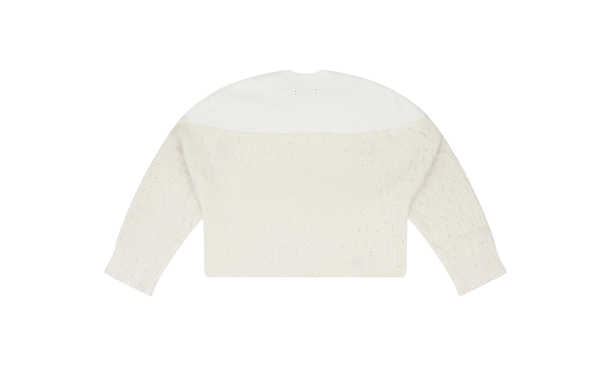 Drop Needle Crewneck Wmns "Cream" PS22WKL005_ALABASTER