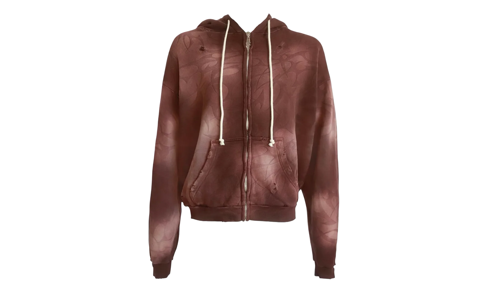 Tribal Zip-Up Hoodie "Brown" HSR128