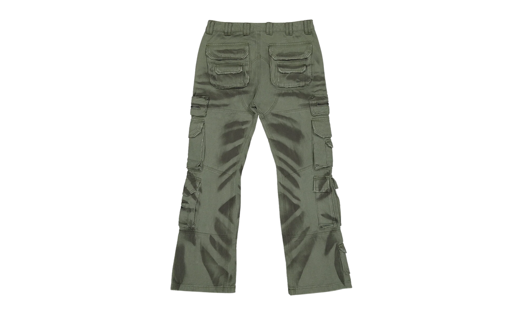 Skidrow Flared Cargo Pants "Sage" ZG0QZD2P
