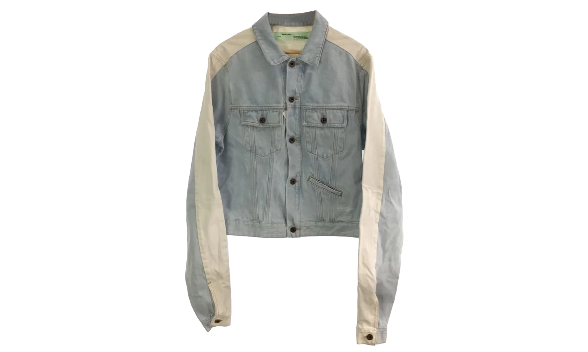 Contrast Denim Jacket "Blue / White" OMYE026S19386001