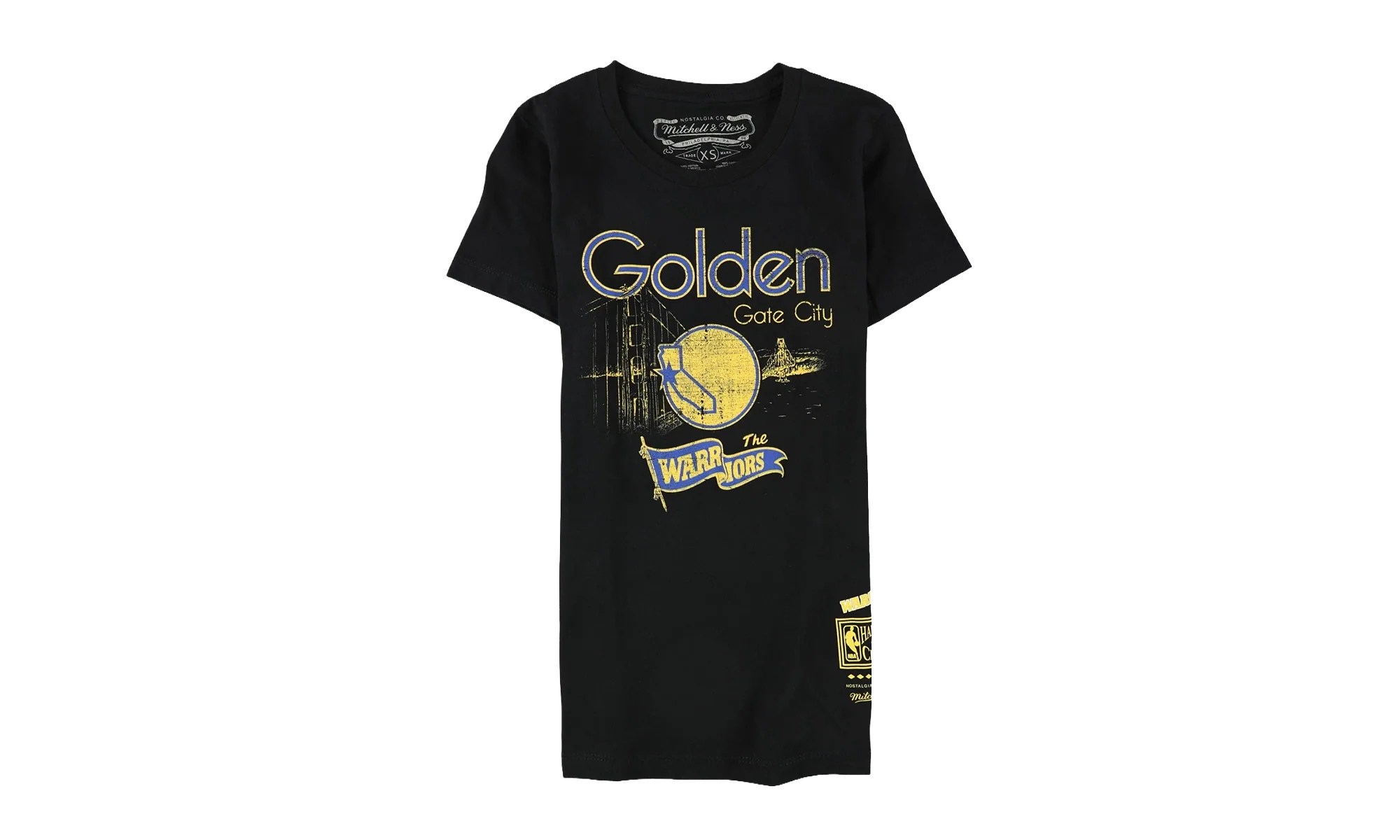 NBA WoGate City Short Sleeve Tee WMNS "Golden State Warriors - Black" BWTEBA18255 GSWBLCK