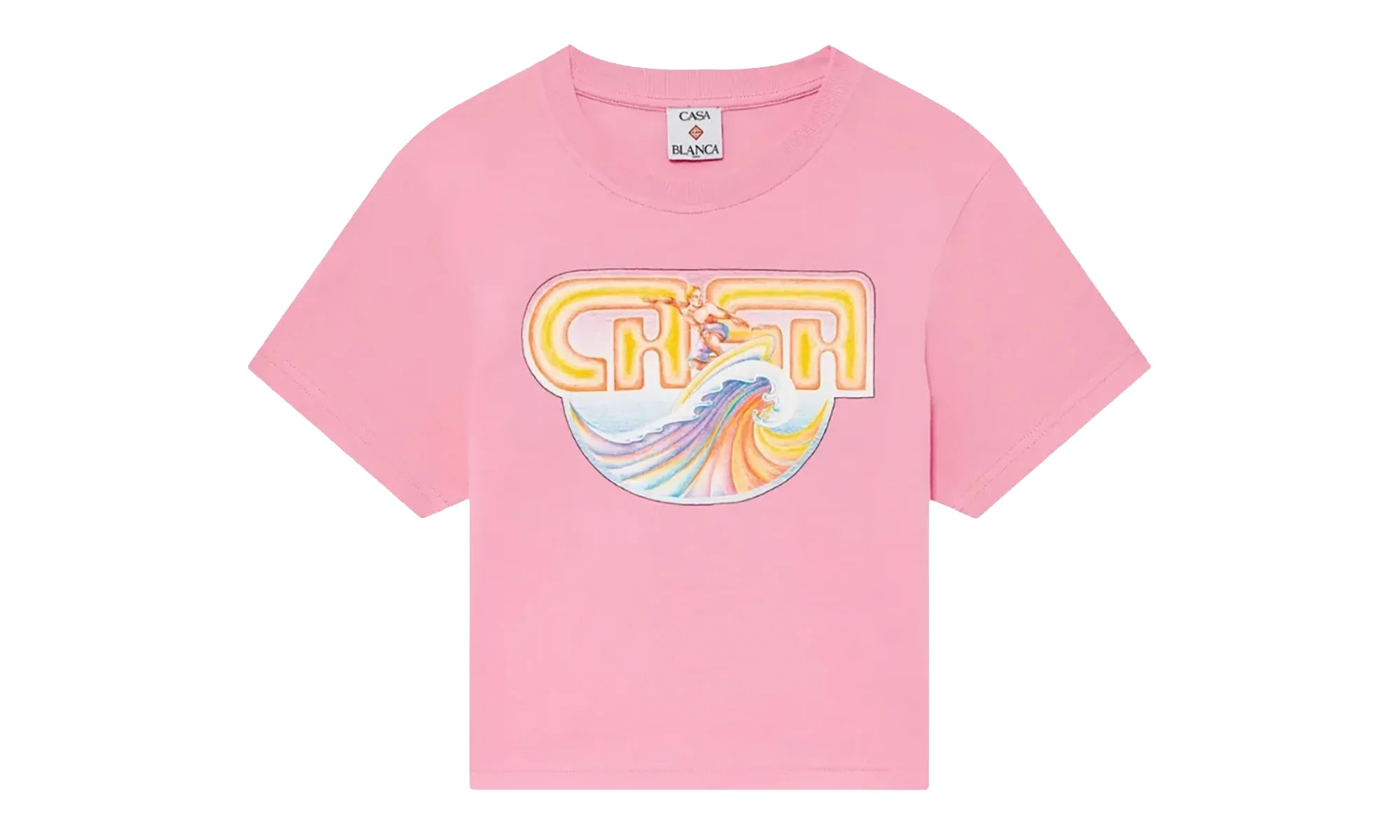 Casa Surf Cropped Short Sleeve T‑Shirt "Pink" WS25 JTS 009 05