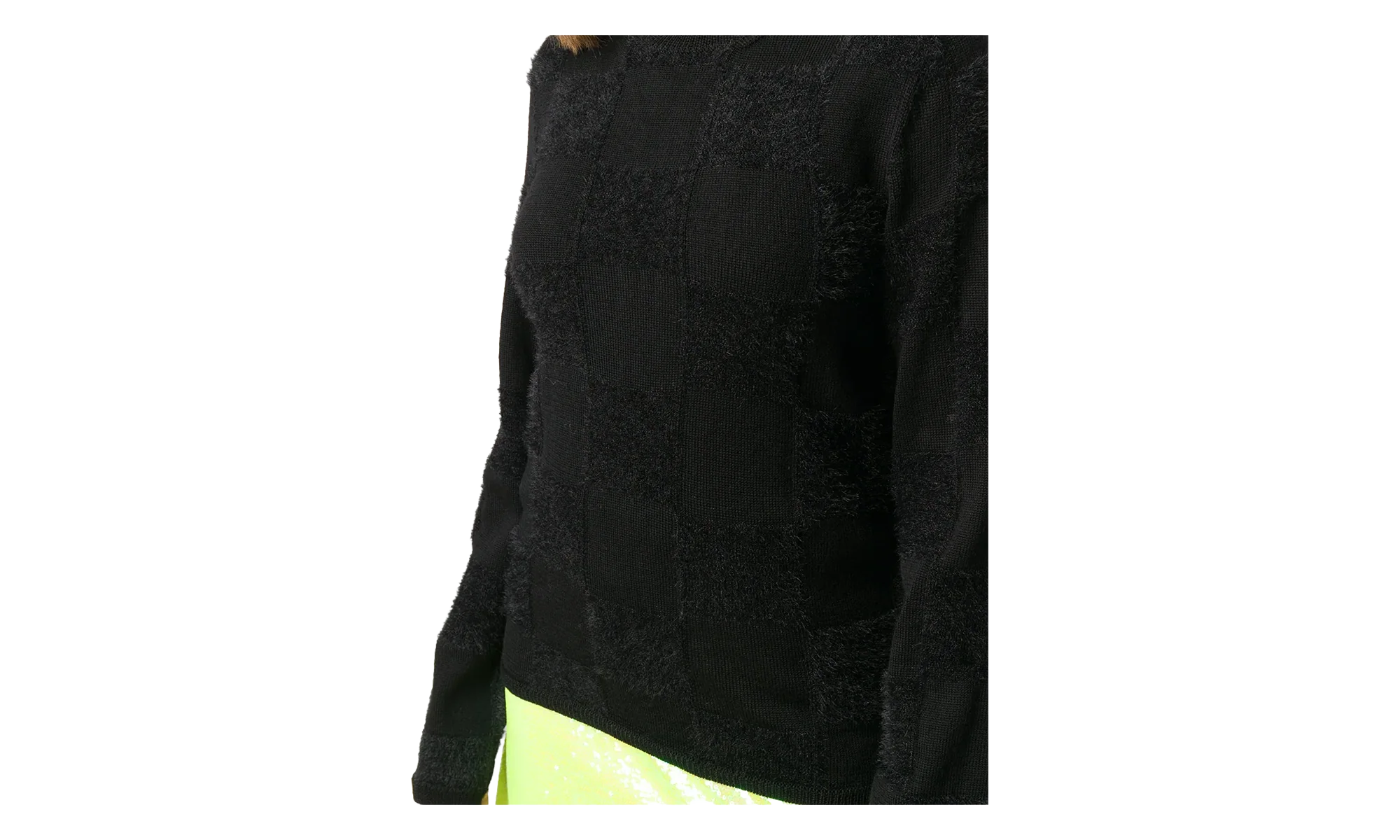 Solid Color Fringe Sweater WMNS "Black" GP N015 051 BLAC
