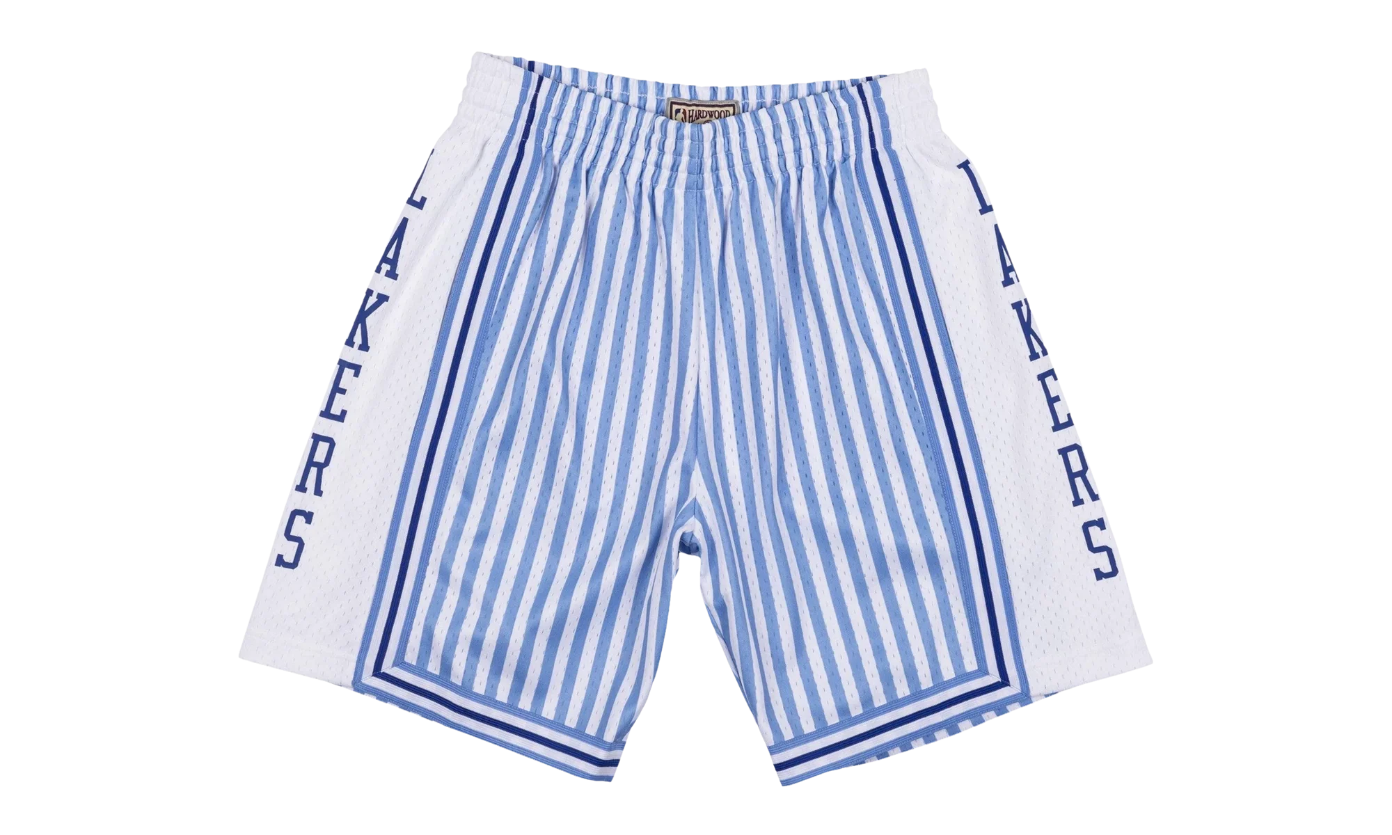 NBA Striped Swingman Shorts "1996 Los Angeles Lakers - Blue" SMSHBW19048 LALPTBL96