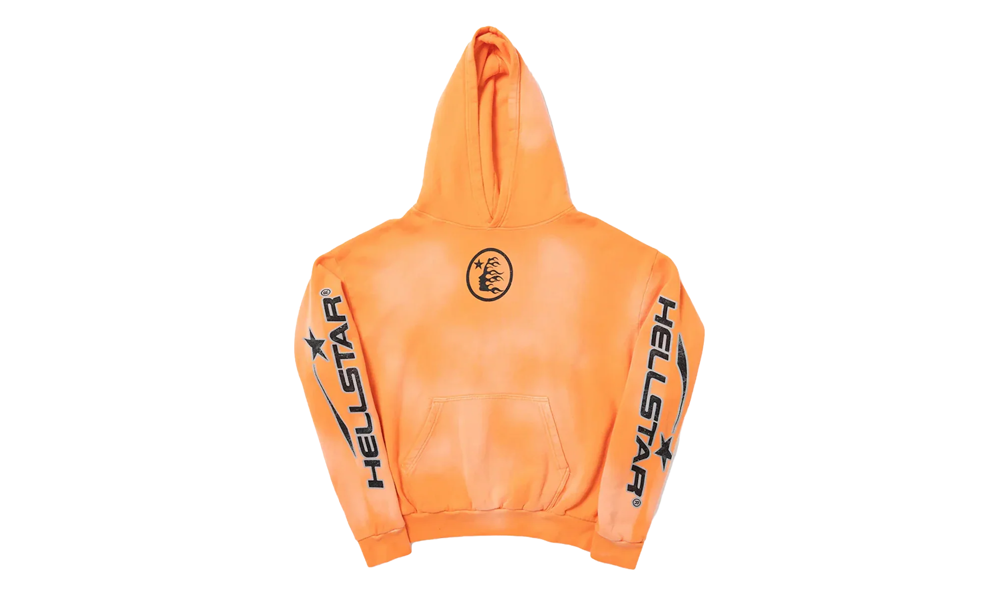 Fire Hoodie with Flare Bottom Sweatpants (Full Set) "Orange" HSR133