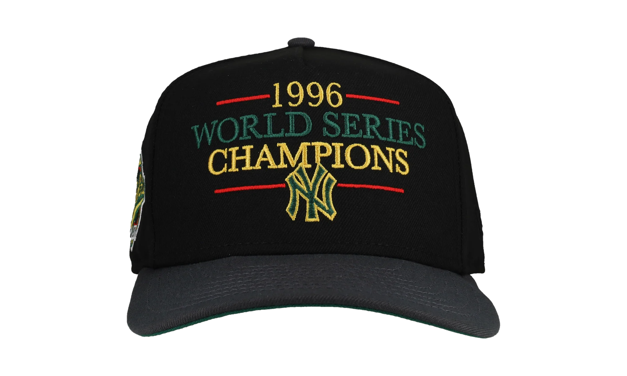 9FIFTY New York Yankees 1996 World Series A Frame Snapback Hat "Black / Graphite" NE239