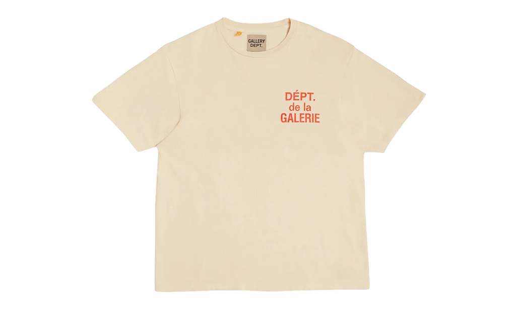 French T-Shirt "Cream / Orange" GD015