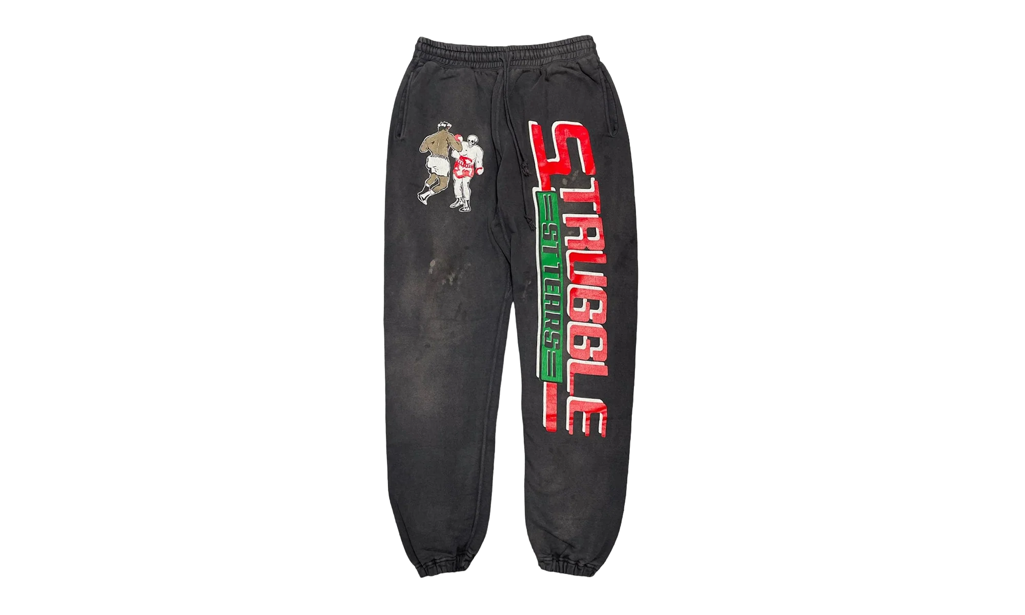 Struggle Logo Sweatpants "Saint Michael - Black" DT370