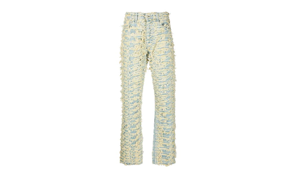 Denim Distressed Jeans "Husk Yellow" 2637 100000201DDJ HUSK