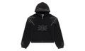 Rhinestone We Zip Hoodie "Black" SP5der397