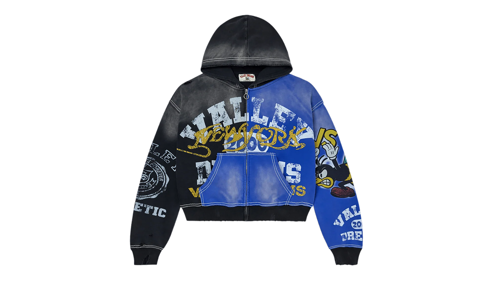 Vale Forever Bipolar Big Zip Up "Black - Blue" VAL18