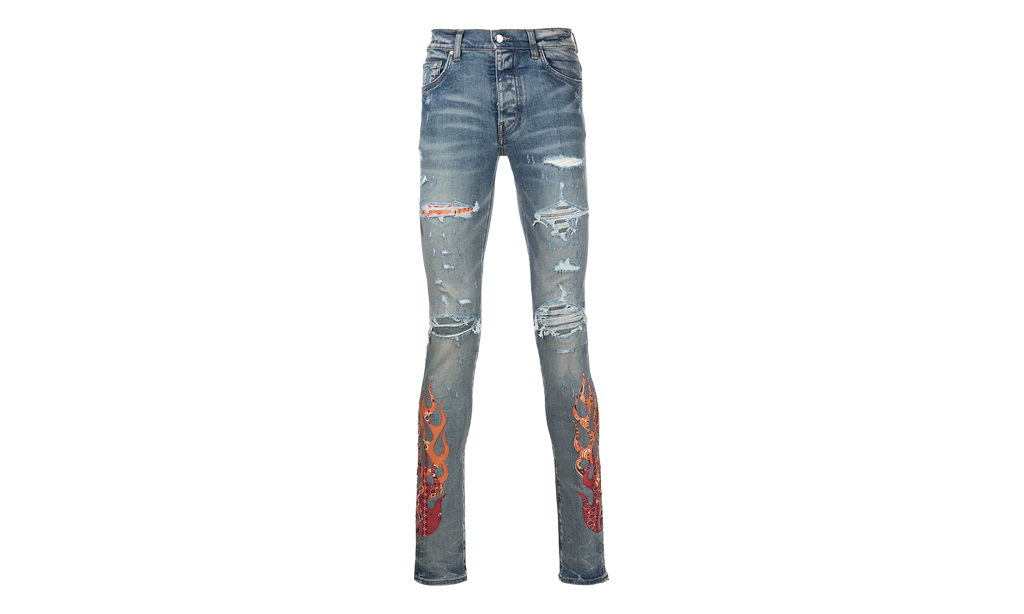Bandana Flame Patch Jeans "Clay Indigo Multi" PS22MDS192 481