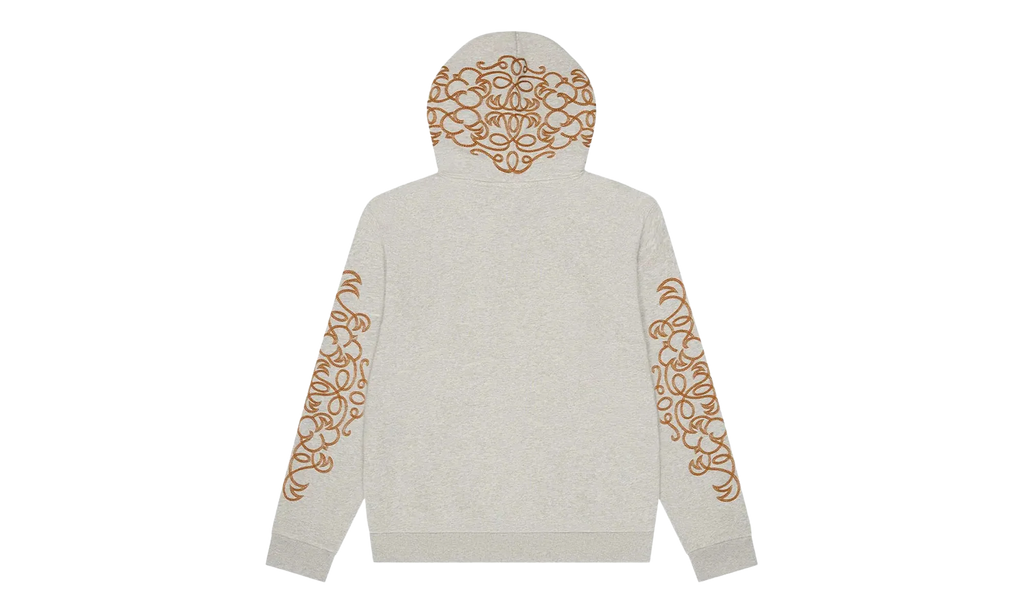 Western Embroidered Hoodie "Grey" DT458