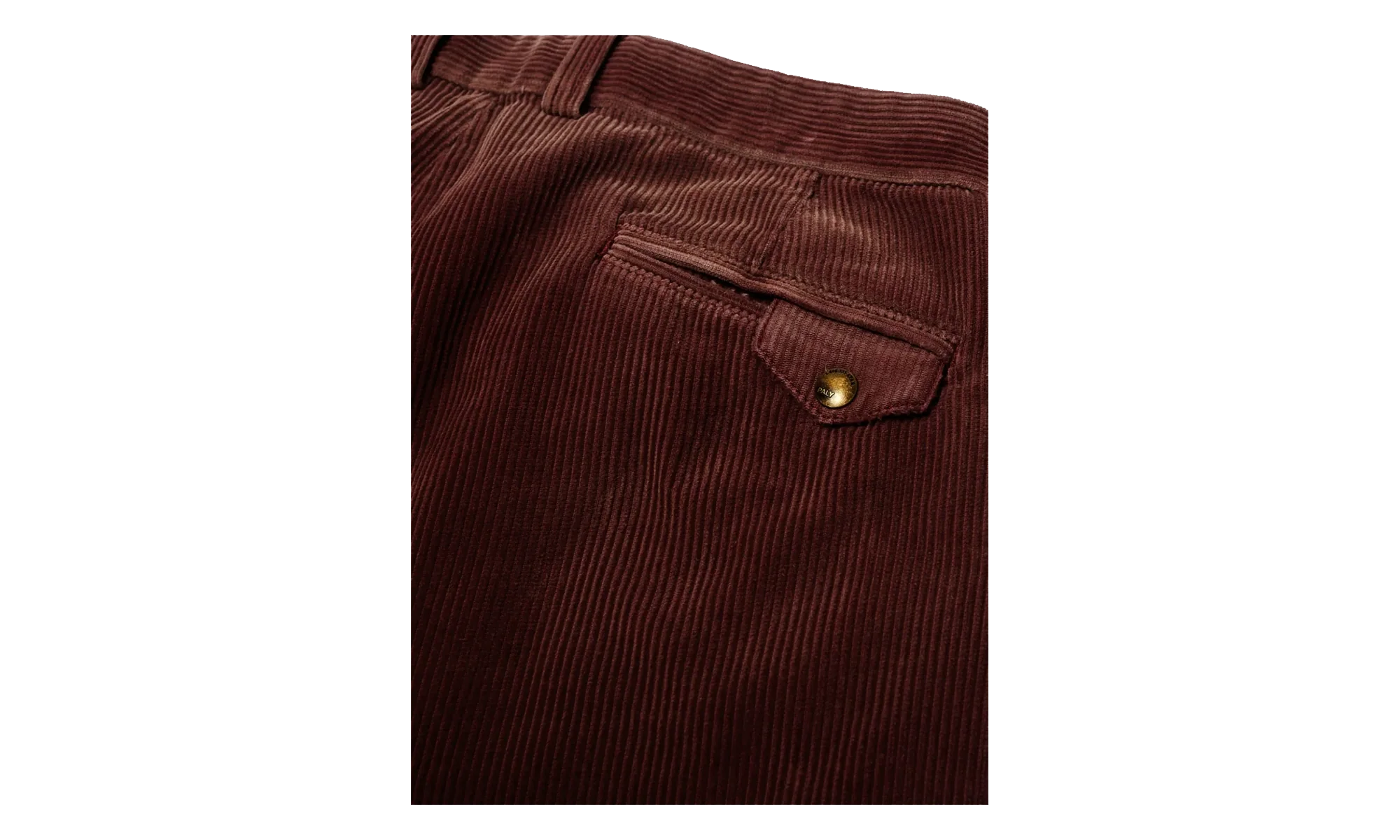 Synanon Cord Pleated Pants "Burgundy" 5U001Q3009BUR