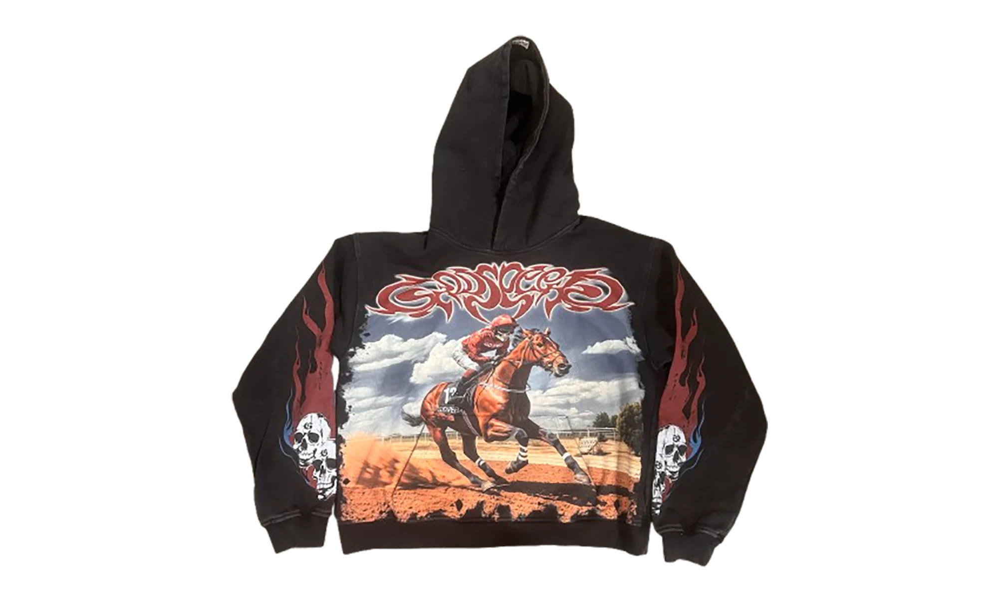 Thoroughbred Hoodie "Black Wash" GS012