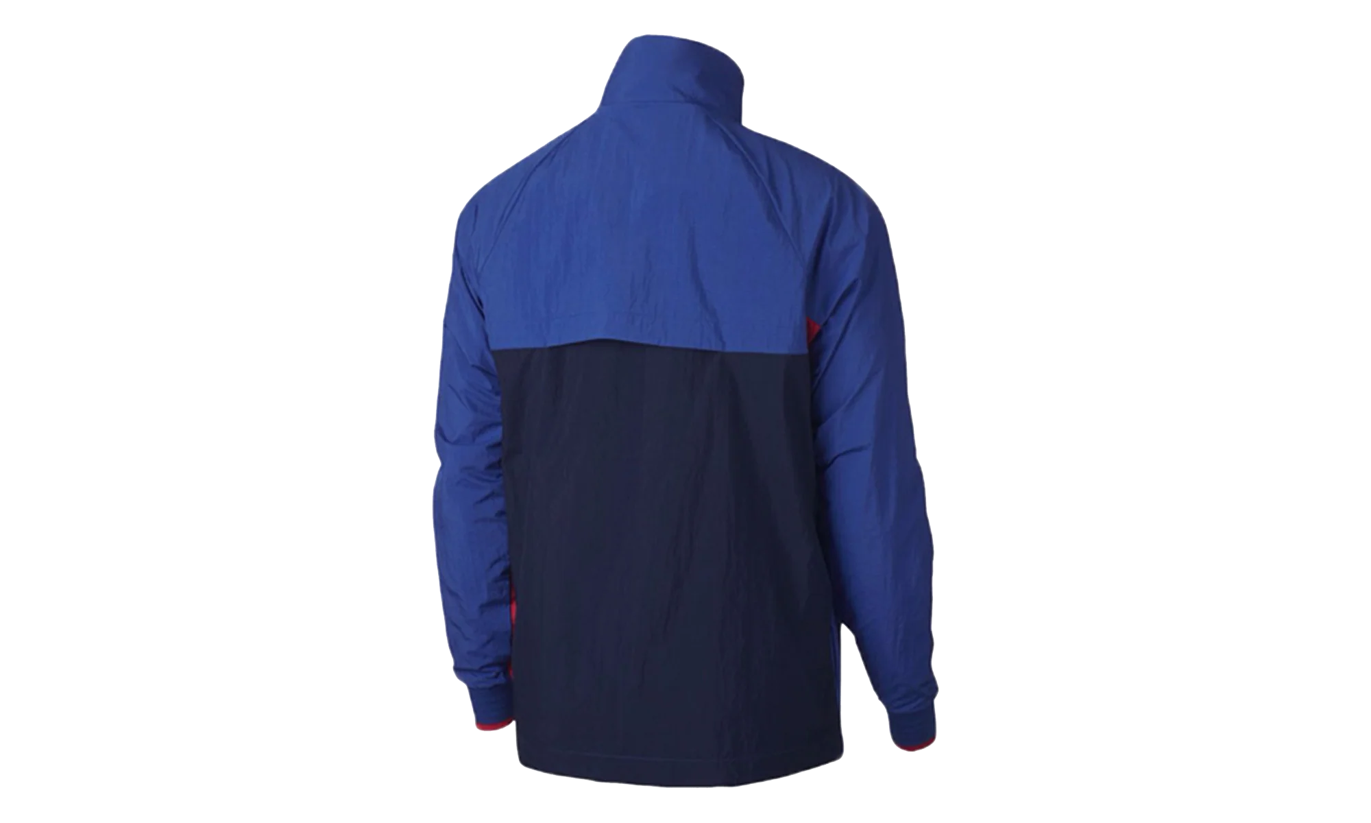 Half Zip Woven Archive Athletic Rain Jacket "Deep Royal Blue / Obsidian / White" 921743 480