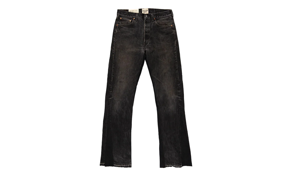 LA FLARE DENIM PANTS "Black" GD078