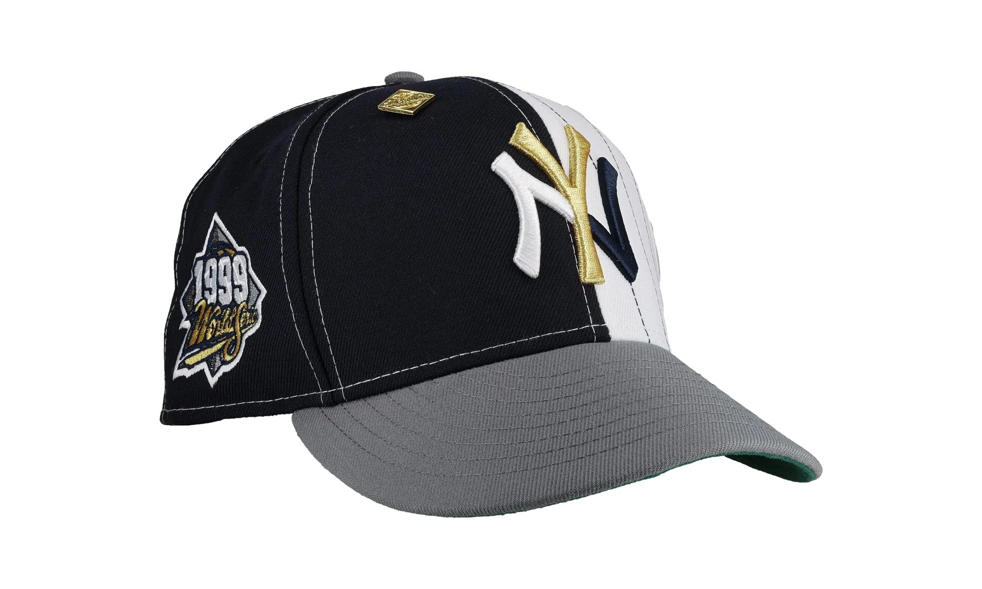 59FIFTY New York Yankees 1999 World Series Split Panel Fitted Hat "Black / White / Grey" NE256