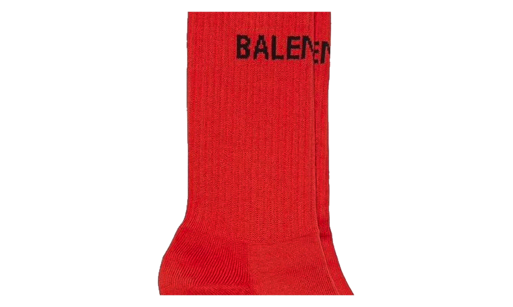 Cotton Logo Tennis Socks "Red" 181342M220005