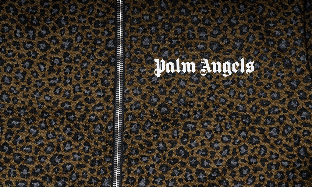 Leopard Track Jacket "Black / White / Brown" PMBD001S22FAB0135610