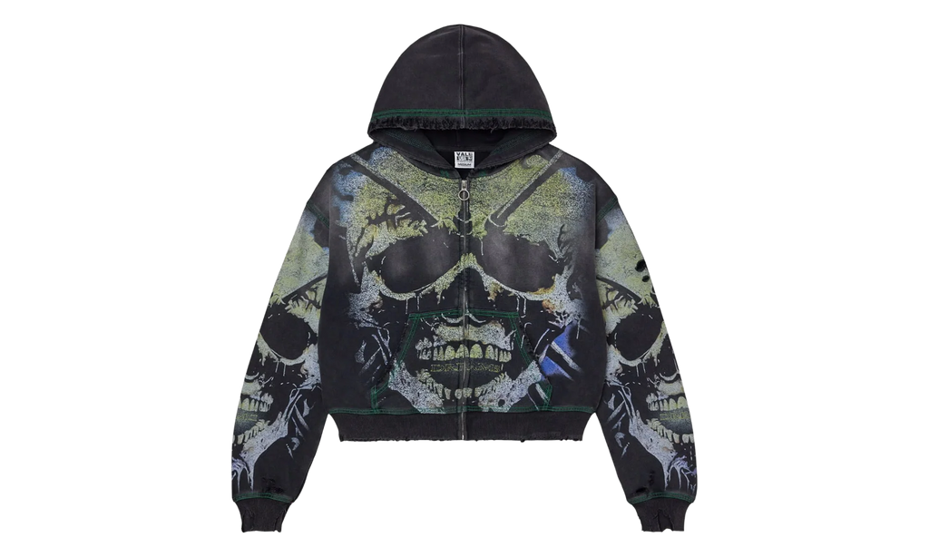 Gravedigger Zip Up Hoodie "Black" VALE 11 007 VFGZUB BK