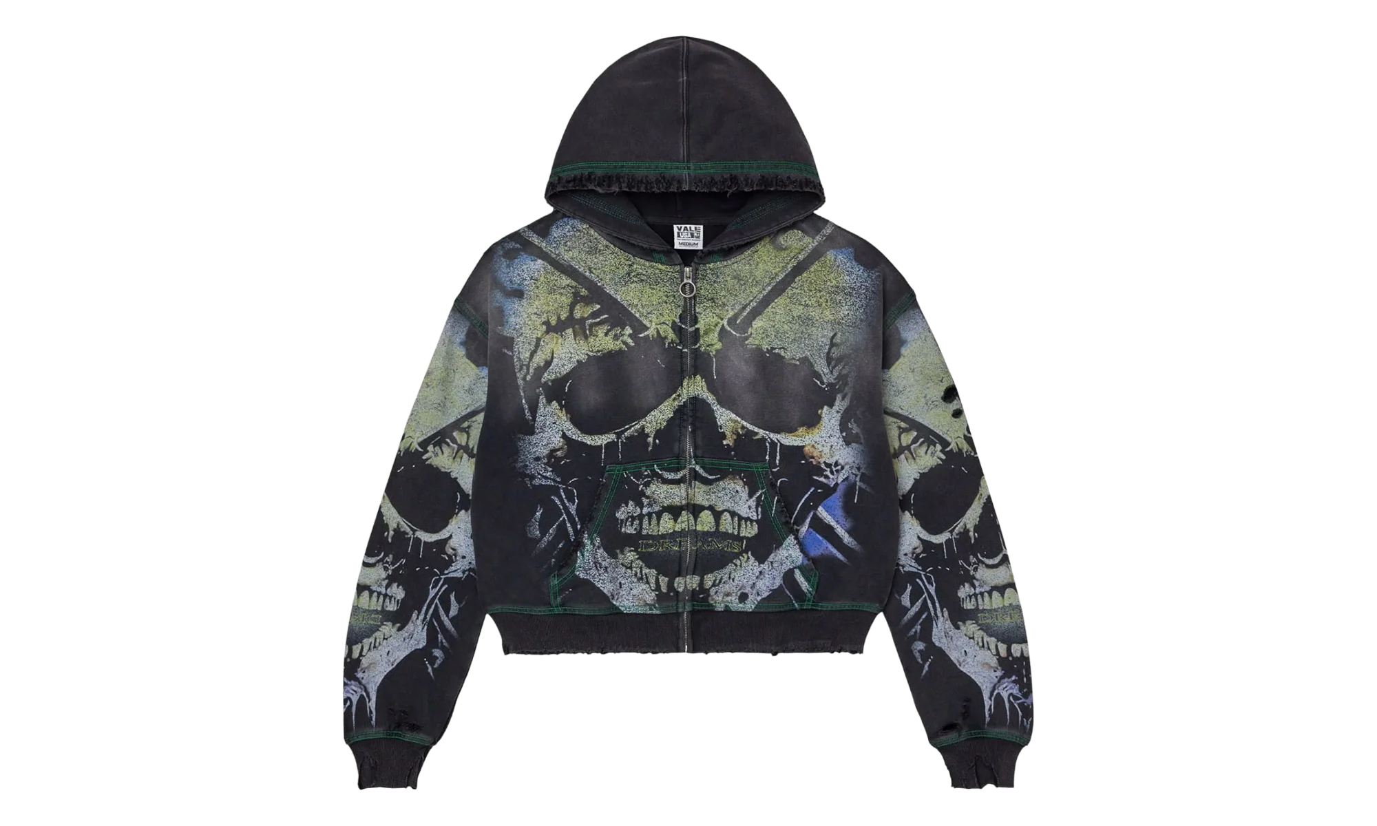 Gravedigger Zip Up Hoodie "Black" VALE 11 007 VFGZUB BK