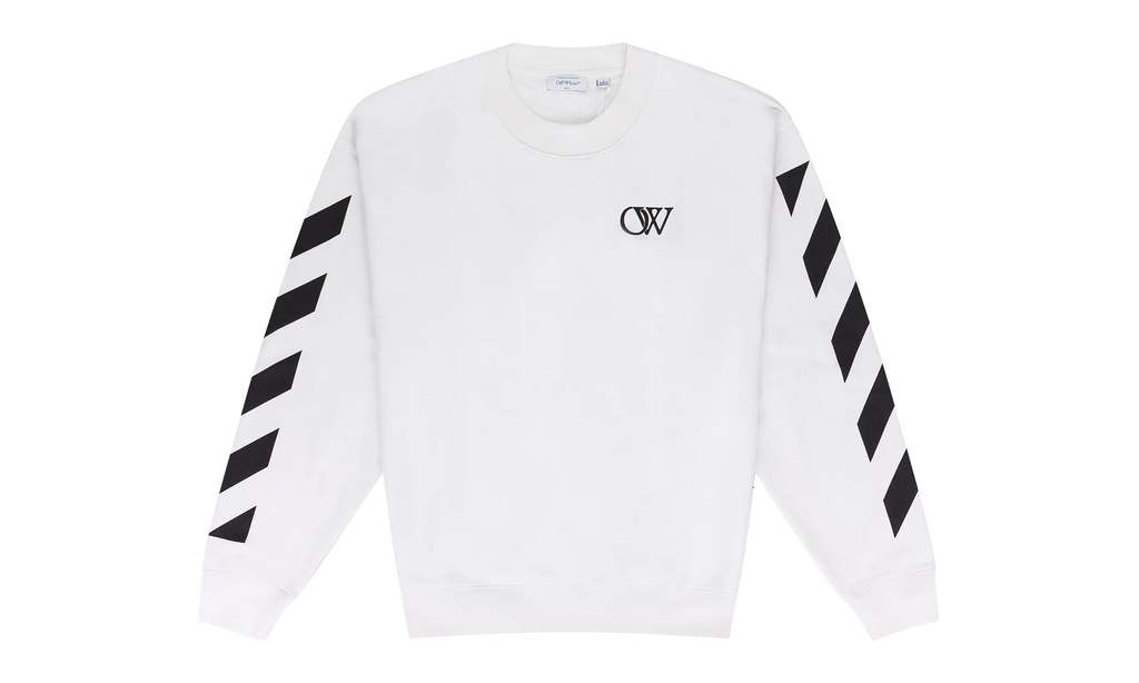 Diagonal Crewneck "White" OFW MHDS 0202