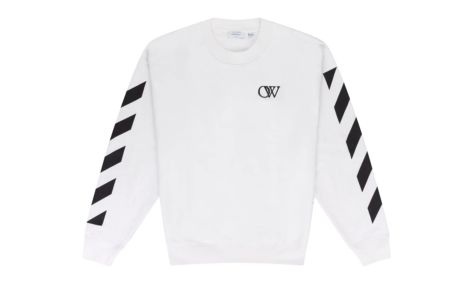 Diagonal Crewneck "White" OFW MHDS 0202