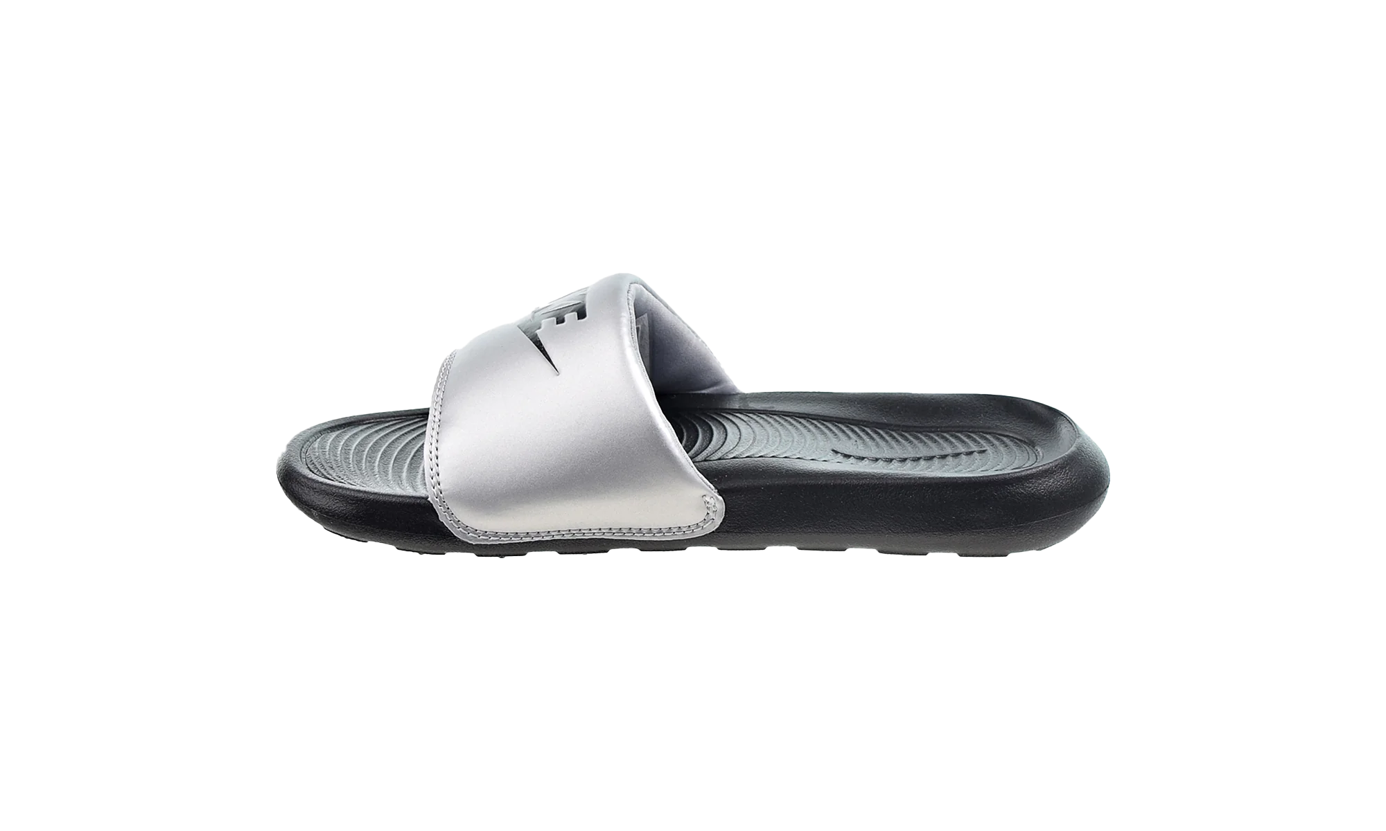 Victori One Slides WMNS"Black-Metallic Sliver" cn9677 006
