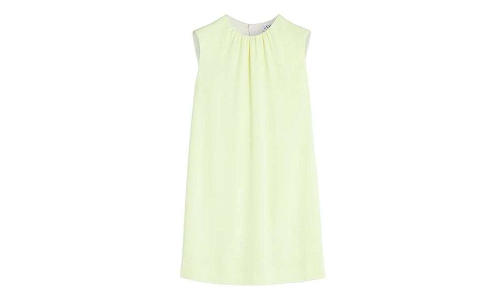 GATHERED NECK MINI DRESS "CITRON" RW DR0025 5606 P23_87