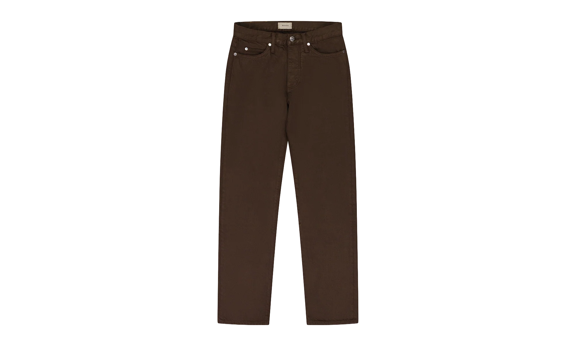 Classic Denim Straight-fit Jeans "Brown" RHD MJNS 0033