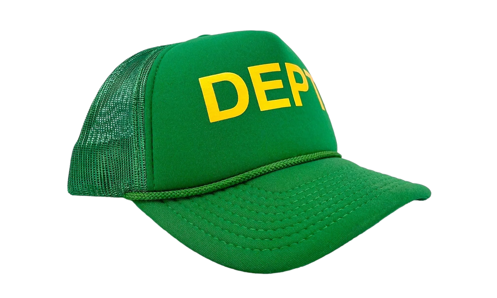 DEPT. Logo Trucker Hat "Green Yellow" GD132