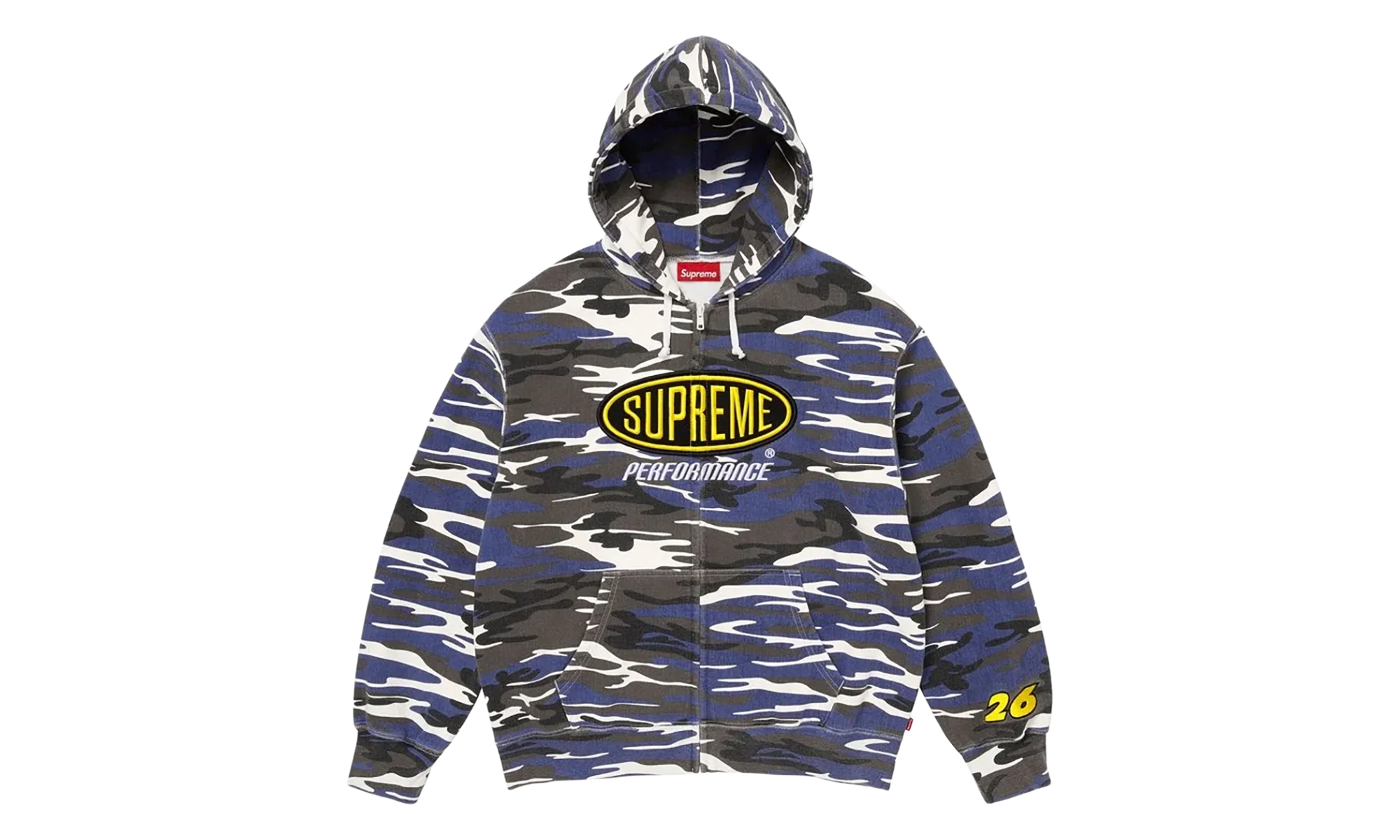 Performance Zip Up Hoodie "SS26 - Blue Camo" SU27285