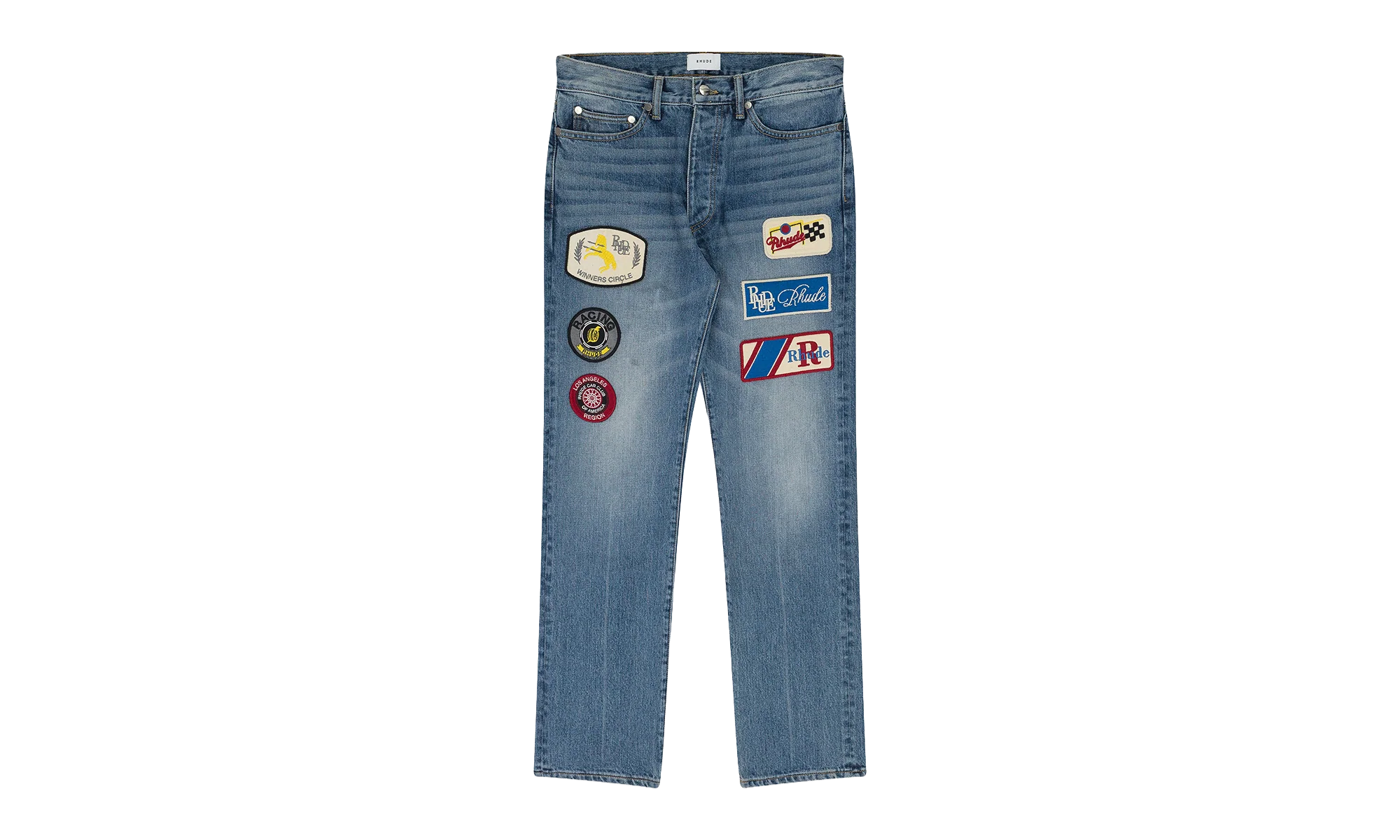 Patch Denim Pants "Indigo" RHD-MJNS-0044