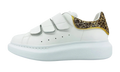 Larry Oversized Strap Sneaker Low Glitter "White Gold" 697106WIBNP9075
