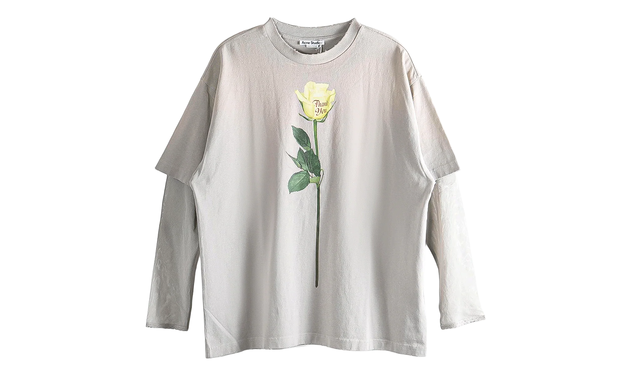 Layered Graphic T-Shirt WMNS "Light Grey" FN WN TSHI000872 LIGHT GREY