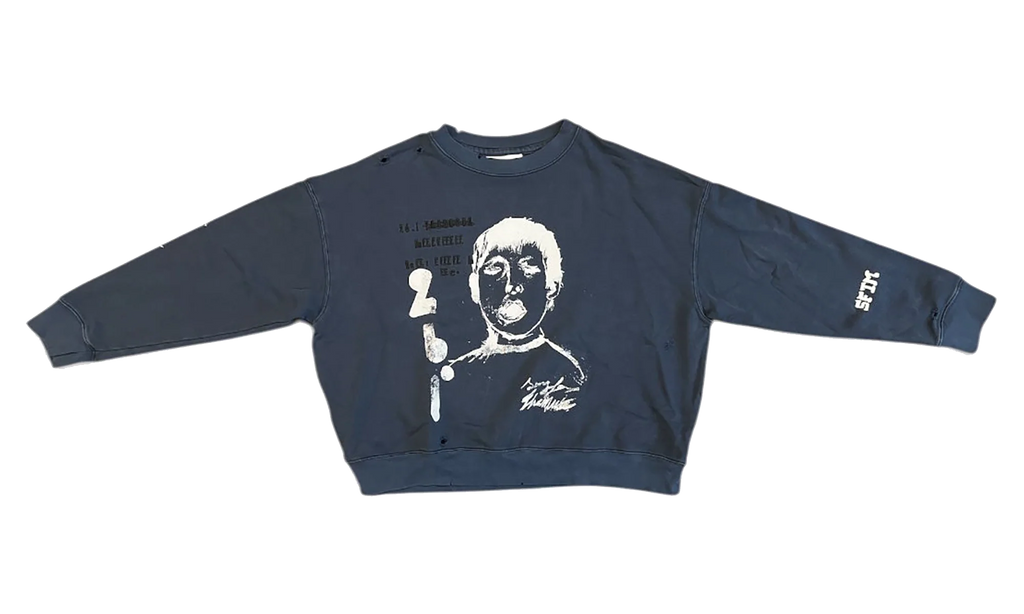 Yawning Kid Relaxed Pullover "French Terry - Overdye Navy" 261 MJP029P6 TERYNVY