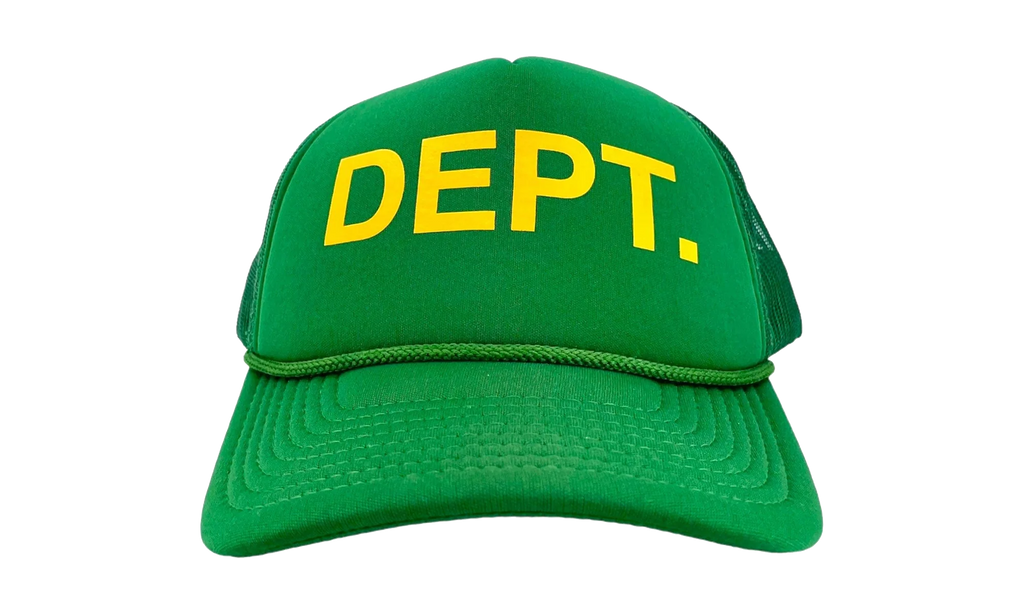 DEPT. Logo Trucker Hat "Green Yellow" GD132
