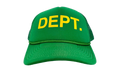 DEPT. Logo Trucker Hat "Green Yellow" GD132