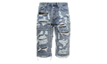 Hell Camo Denim Shorts "Blue" TC25PT2201