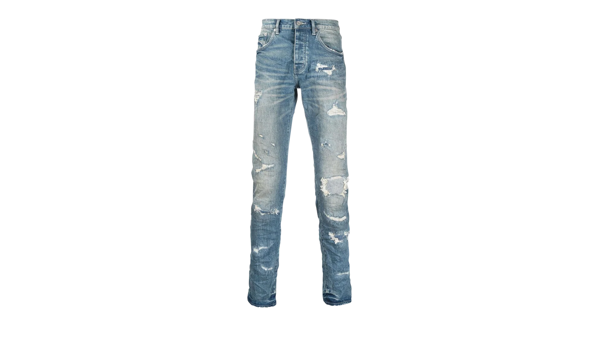 INDIGO HEAVY DISTRESS REPAIRS "Blue" P001 IHDR422