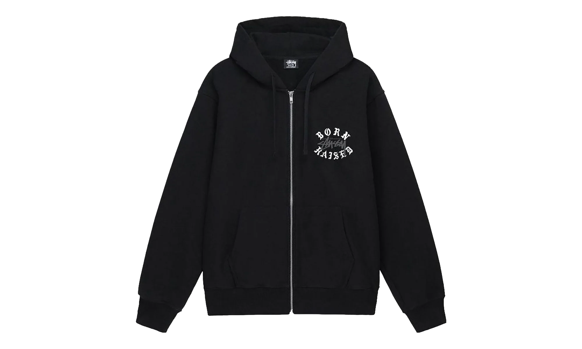 Born X Raised Logo Zip Hoodie "Black" STUS423