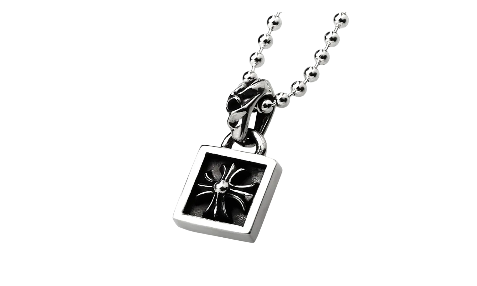 FRAMED CH PLUS CHARM & Ball Chain "Silver" CHRM0732