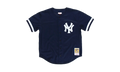 MLB Bernie Williams Authentic Batting Practice Button Front Jersey "1998 New York Yankees - Navy" ABBFAC20020 NYYNAVY98BWI