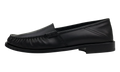Rhude Black Gathered Slip On Loafers "Black" RHSS22FO16040377