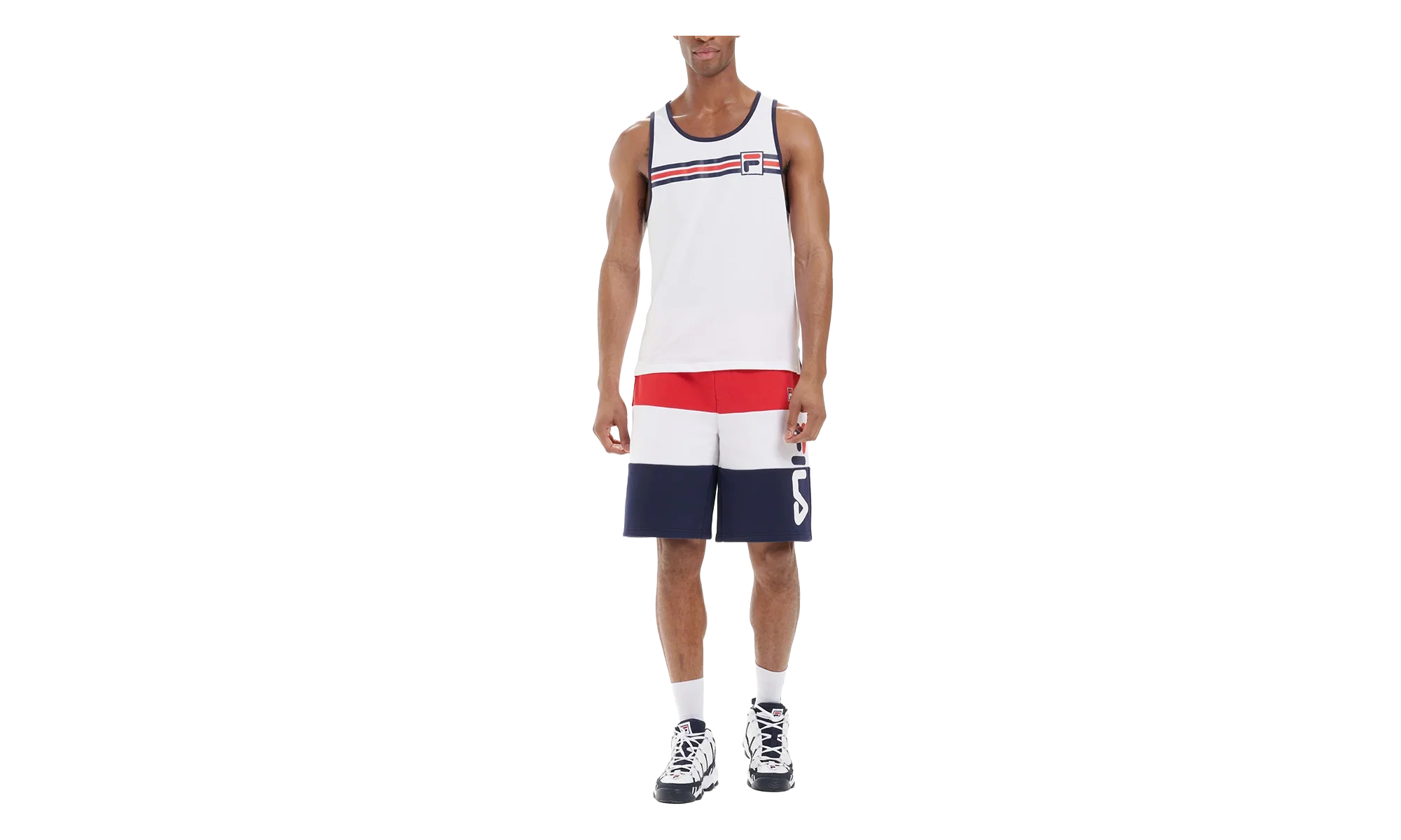 Quillan Graphic Tank Top "White / Peacoat" LM015758 100